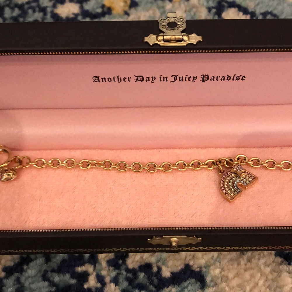 Juicy Couture rainbow charm bracelet